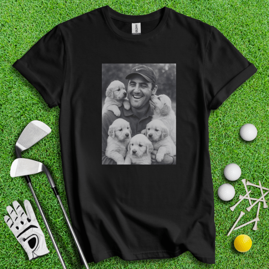 Scottie Scheffler VS. Puppies T-shirt - TeeHee Golf Gear