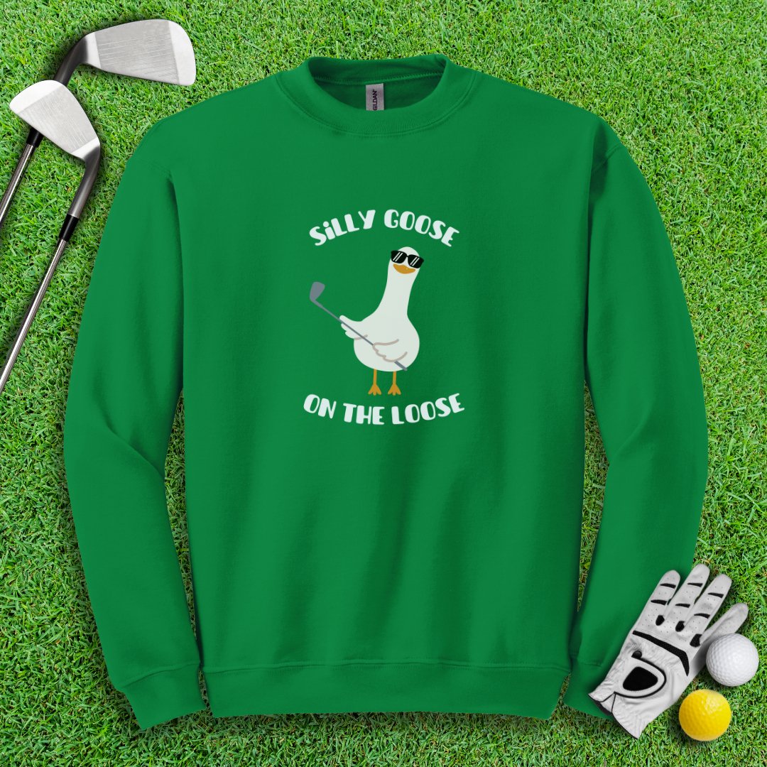 Silly Goose On The Loose Crewneck - TeeHee Golf Gear