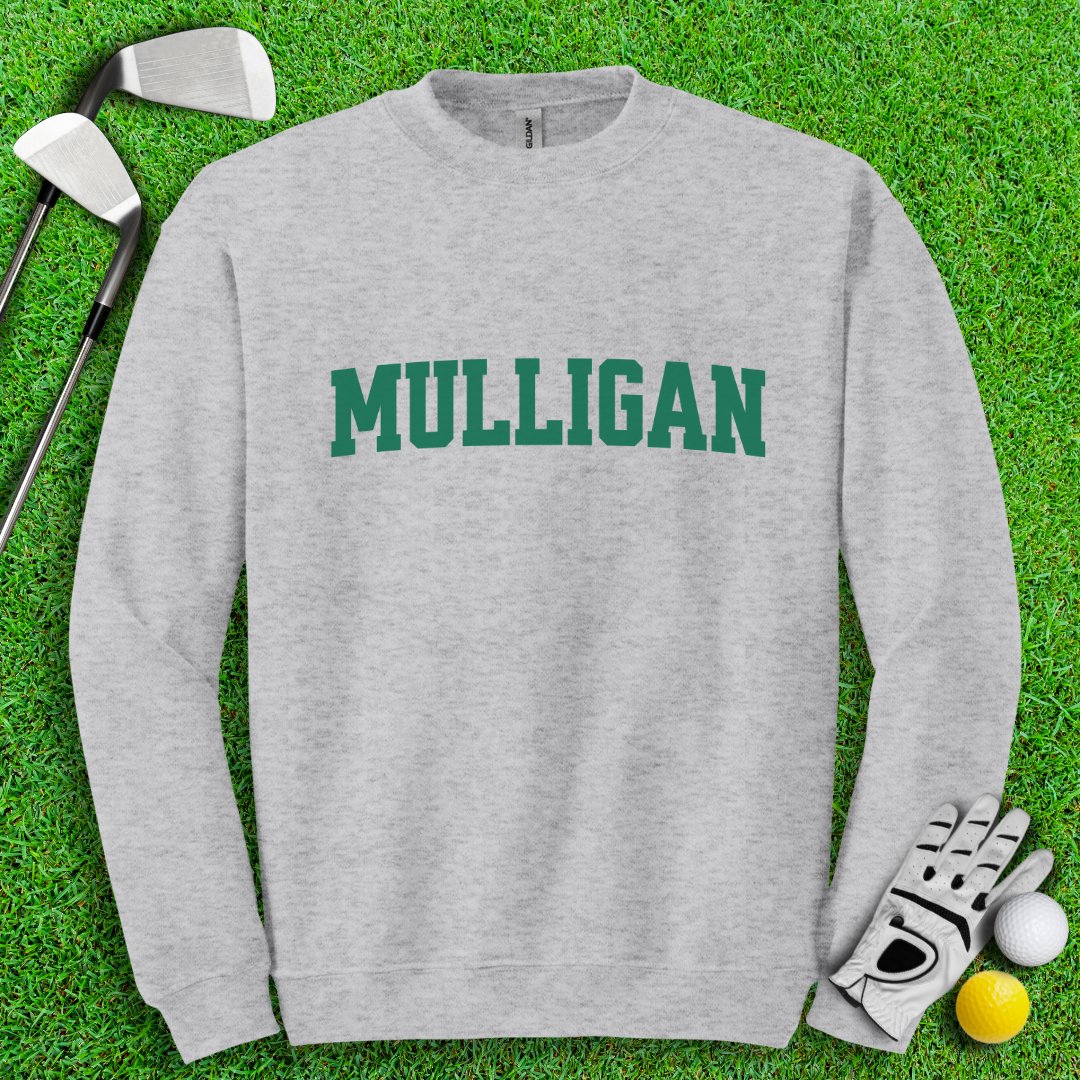 Simple Mulligan Text Crewneck - TeeHee Golf Gear