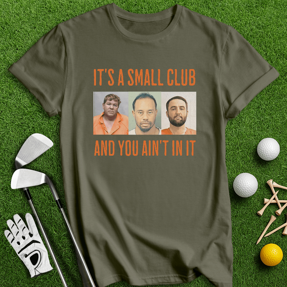 Small Club Mugshot T-shirt - TeeHee Golf Gear
