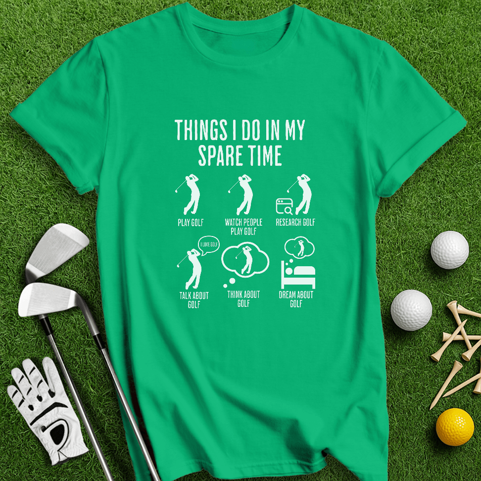 Spare Time Golf T-Shirt - TeeHee Golf Gear