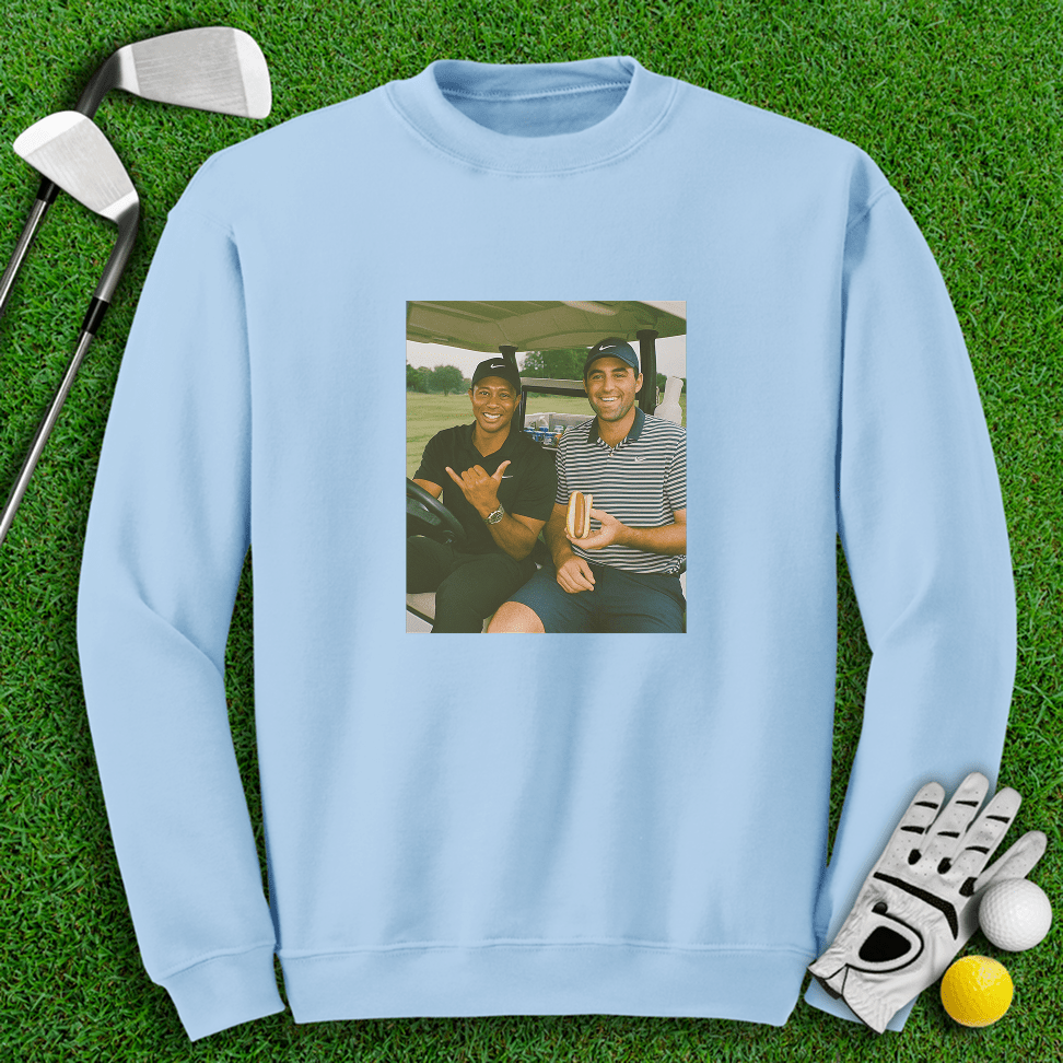 Tiger Scottie Beer Cart Crewneck - TeeHee Golf Gear