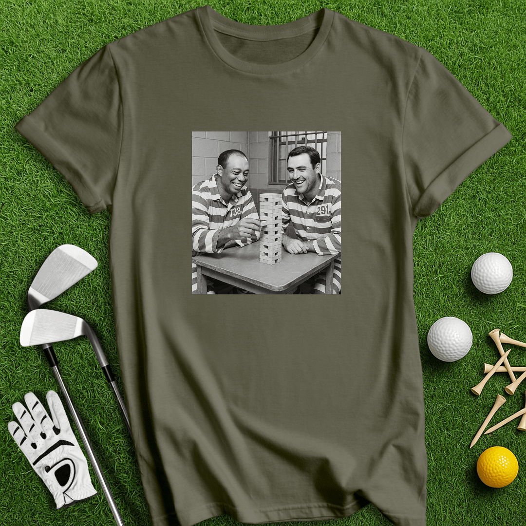 Tiger Scottie Jenga T-shirt - TeeHee Golf Gear