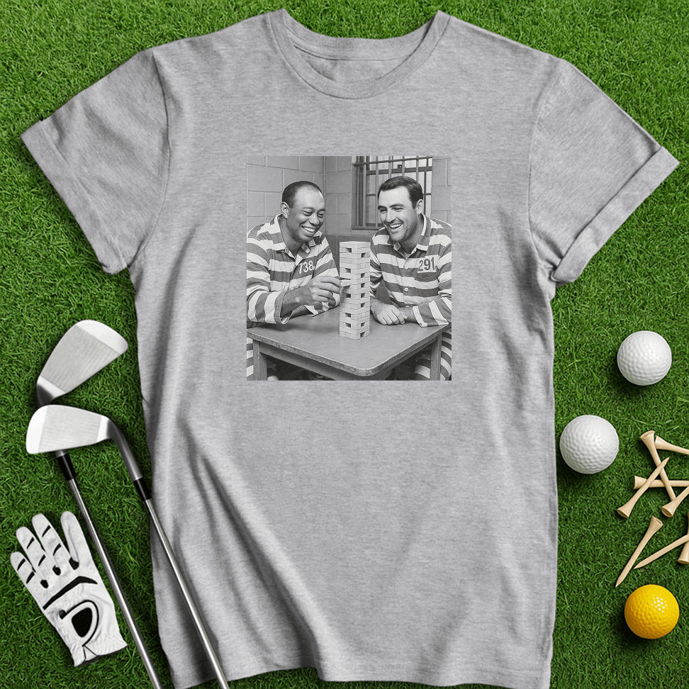 Tiger Scottie Jenga T-shirt - TeeHee Golf Gear