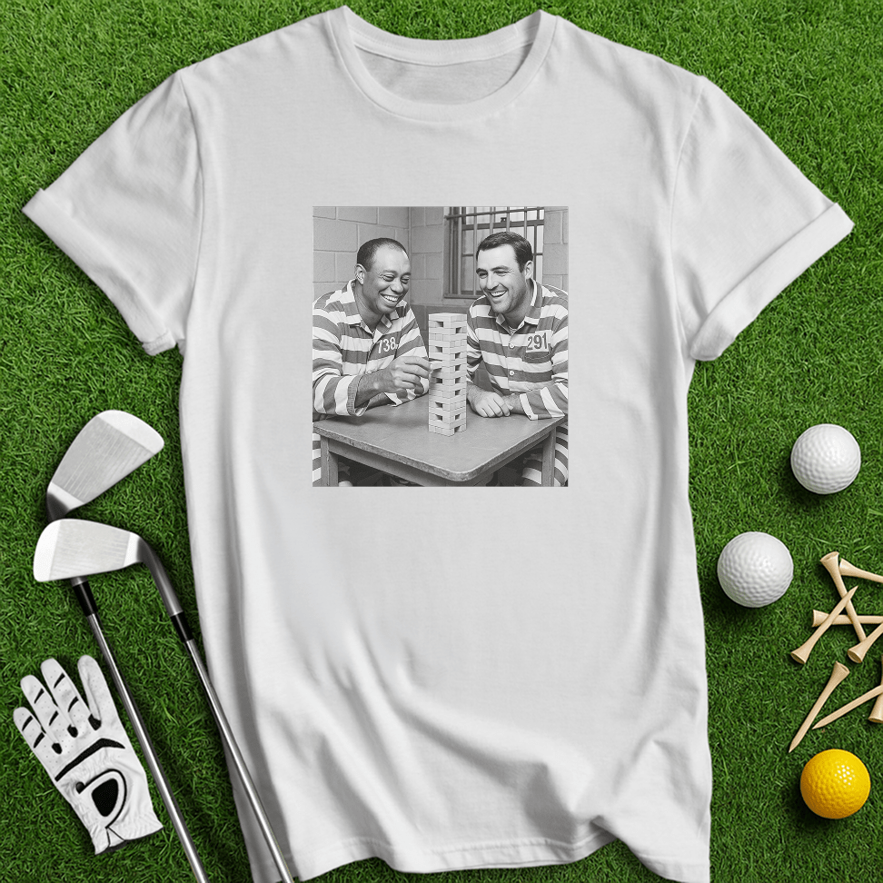 Tiger Scottie Jenga T-shirt - TeeHee Golf Gear