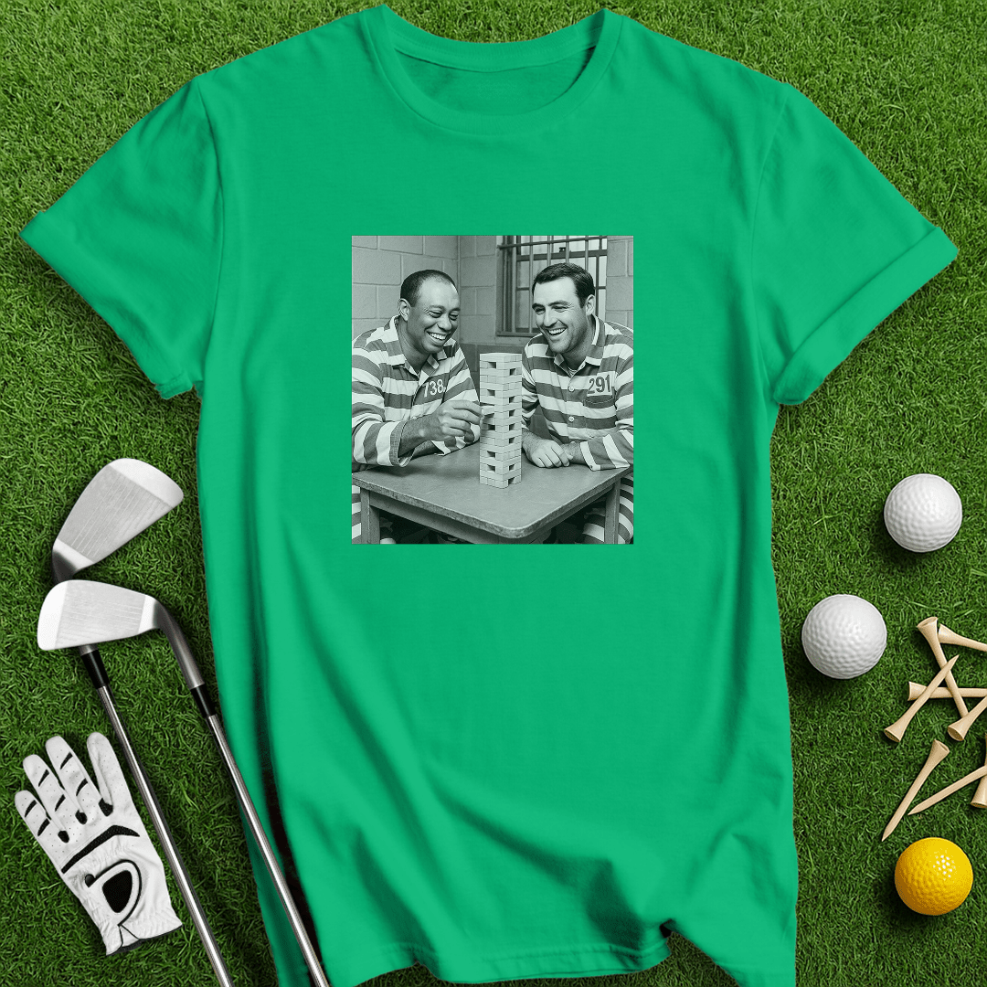 Tiger Scottie Jenga T-shirt - TeeHee Golf Gear