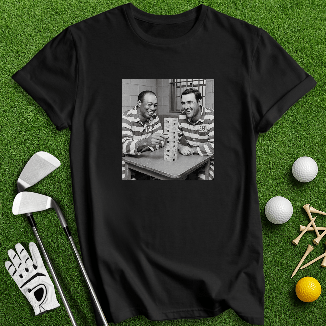 Tiger Scottie Jenga T-shirt - TeeHee Golf Gear