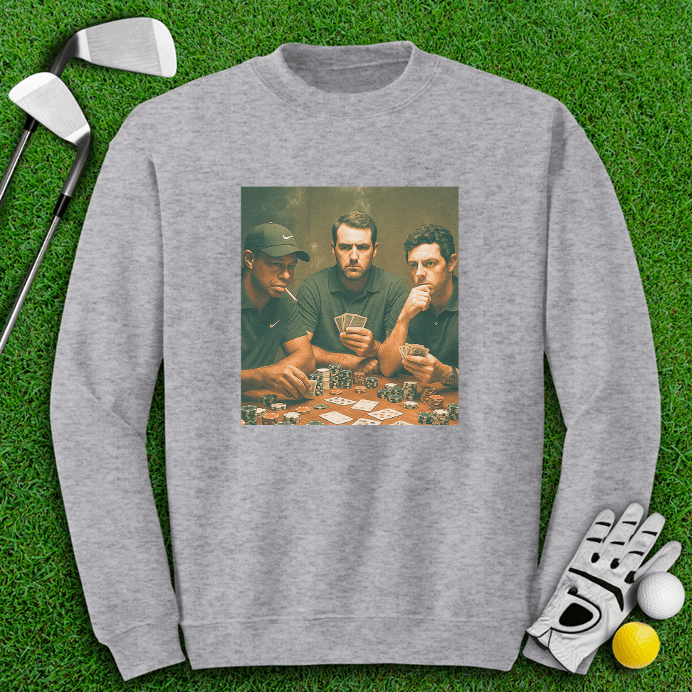 Tiger Scottie McIlroy Poker Crewneck - TeeHee Golf Gear