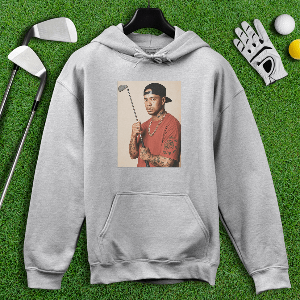 Tiger Woods 90s Hip Hop Hoodie - TeeHee Golf Gear