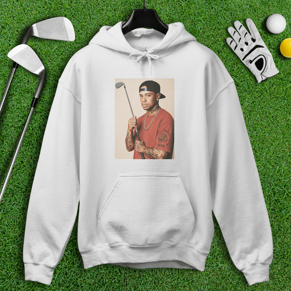 Tiger Woods 90s Hip Hop Hoodie - TeeHee Golf Gear