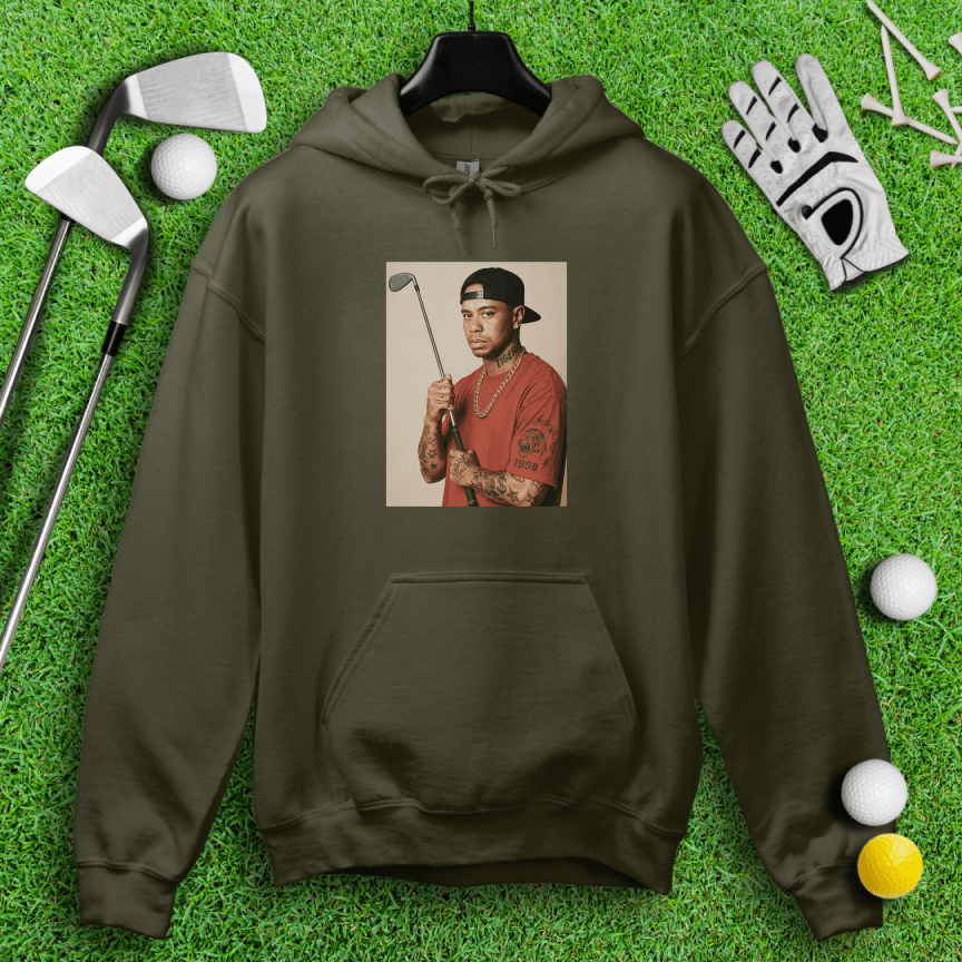 Tiger Woods 90s Hip Hop Hoodie - TeeHee Golf Gear