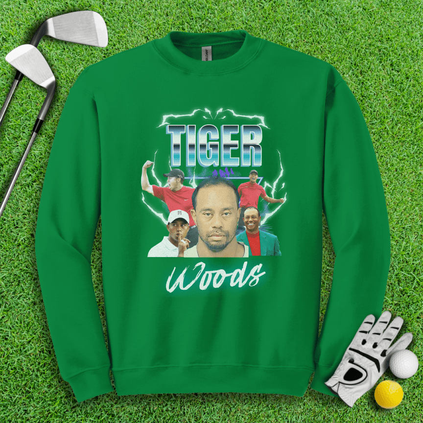 Tiger Woods Mugshot Vintage Crewneck - TeeHee Golf Gear
