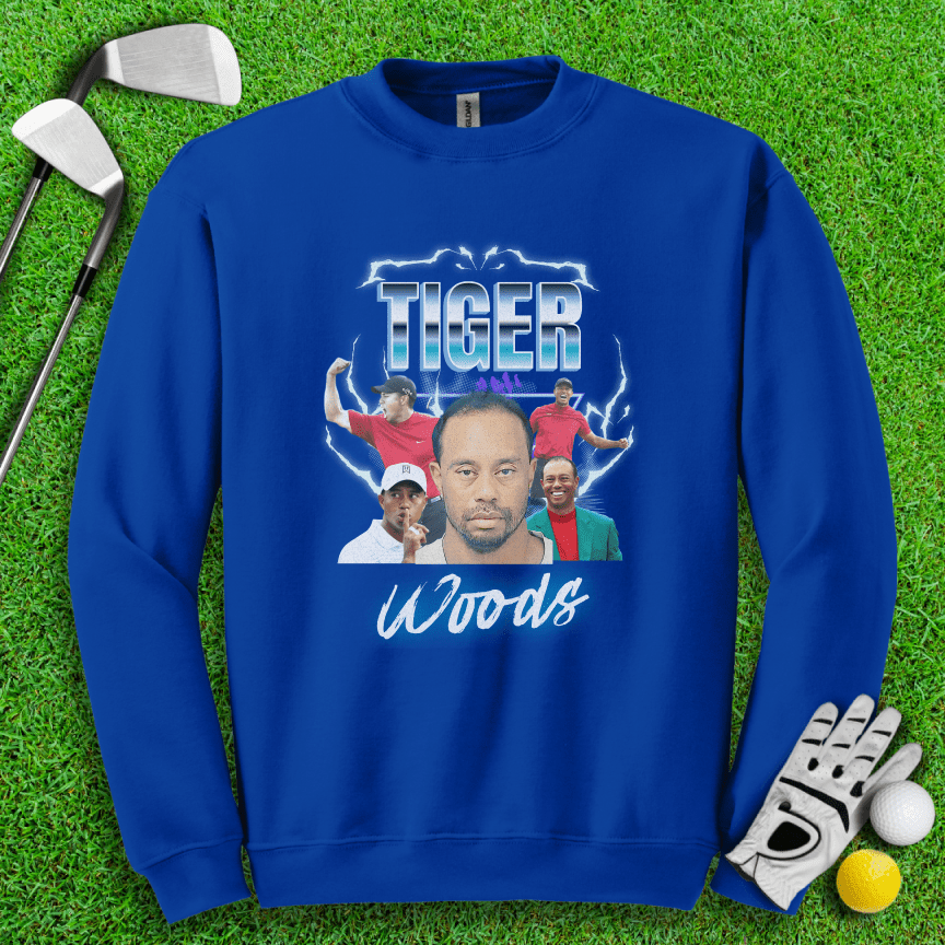 Tiger Woods Mugshot Vintage Crewneck - TeeHee Golf Gear