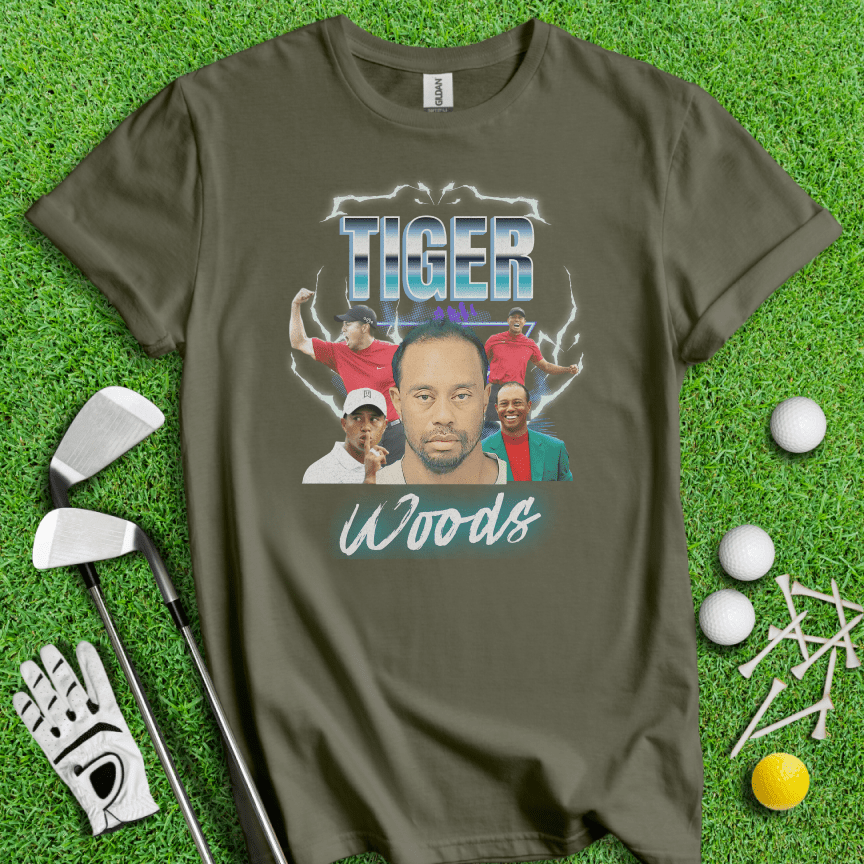 Tiger Woods Mugshot Vintage T-Shirt - TeeHee Golf Gear