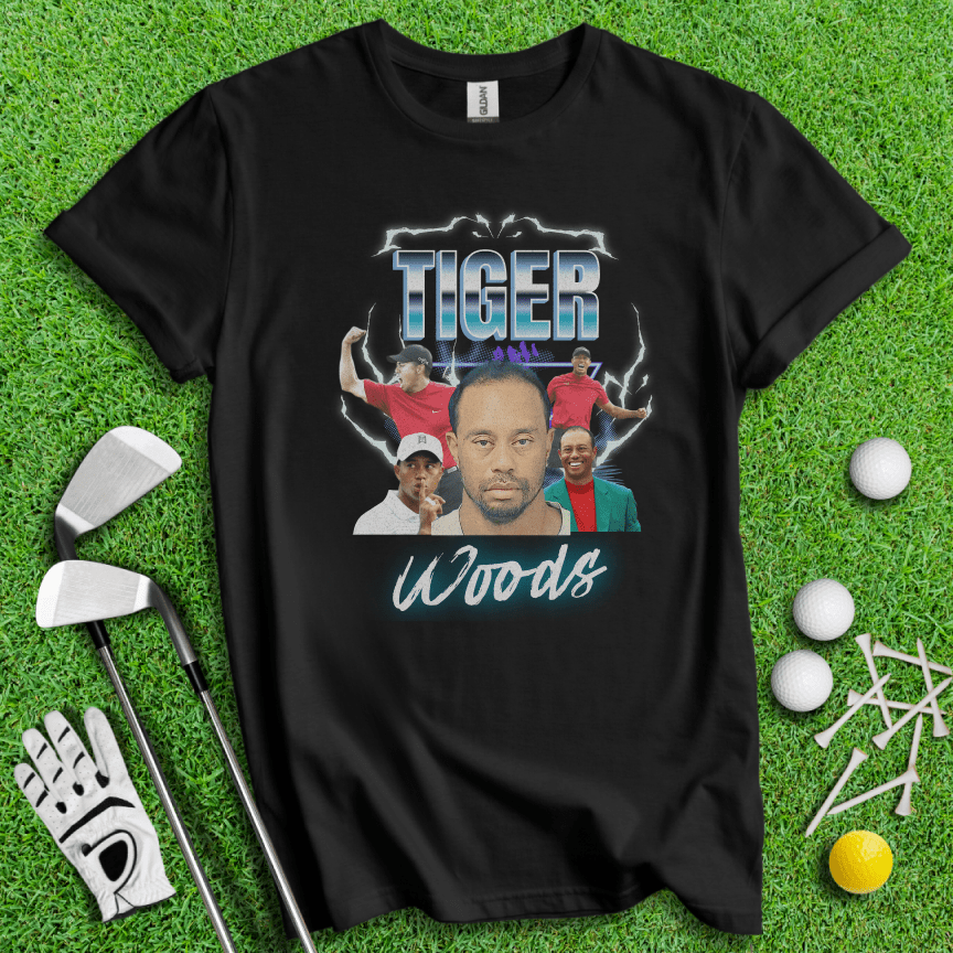 Tiger Woods Mugshot Vintage T-Shirt - TeeHee Golf Gear