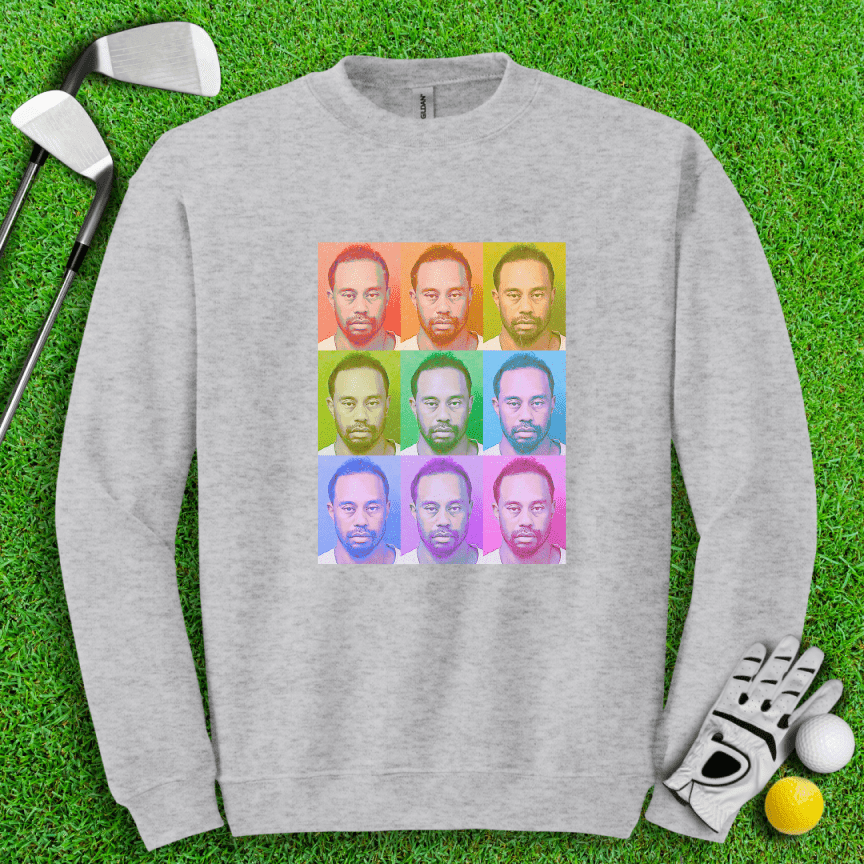 Tiger Woods Pop Art Crewneck - TeeHee Golf Gear