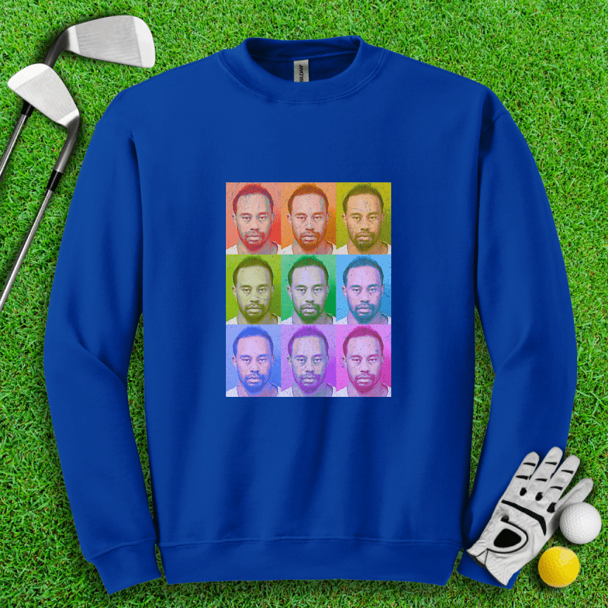 Tiger Woods Pop Art Crewneck - TeeHee Golf Gear