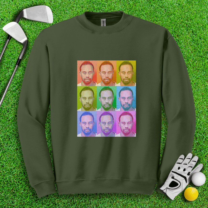 Tiger Woods Pop Art Crewneck - TeeHee Golf Gear