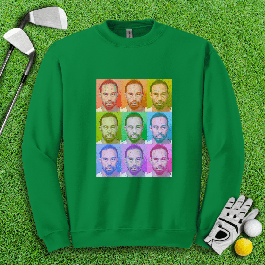 Tiger Woods Pop Art Crewneck - TeeHee Golf Gear