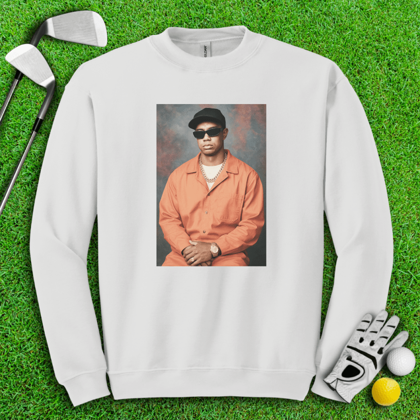 Tiger Woods Retro Mugshot Crewneck - TeeHee Golf Gear