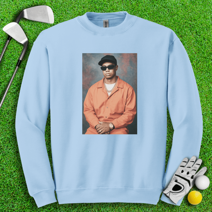 Tiger Woods Retro Mugshot Crewneck - TeeHee Golf Gear