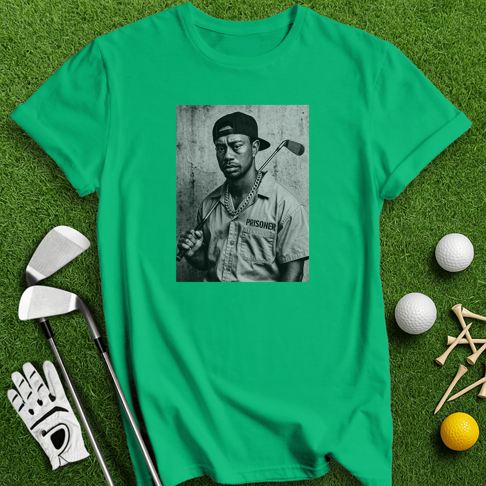 Tiger Woods Retro Mugshot T-shirt - TeeHee Golf Gear