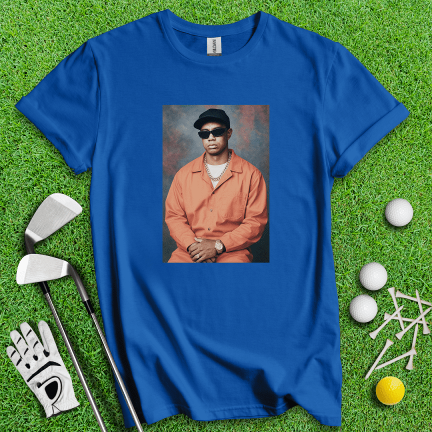 Tiger Woods Retro Mugshot T-shirt - TeeHee Golf Gear