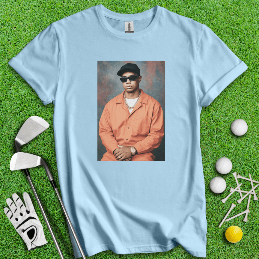 Tiger Woods Retro Mugshot T-shirt - TeeHee Golf Gear
