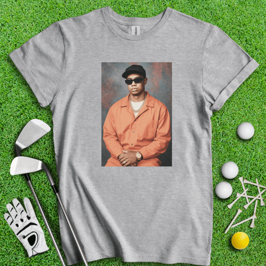 Tiger Woods Retro Mugshot T-shirt - TeeHee Golf Gear