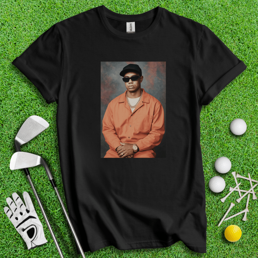 Tiger Woods Retro Mugshot T-shirt - TeeHee Golf Gear