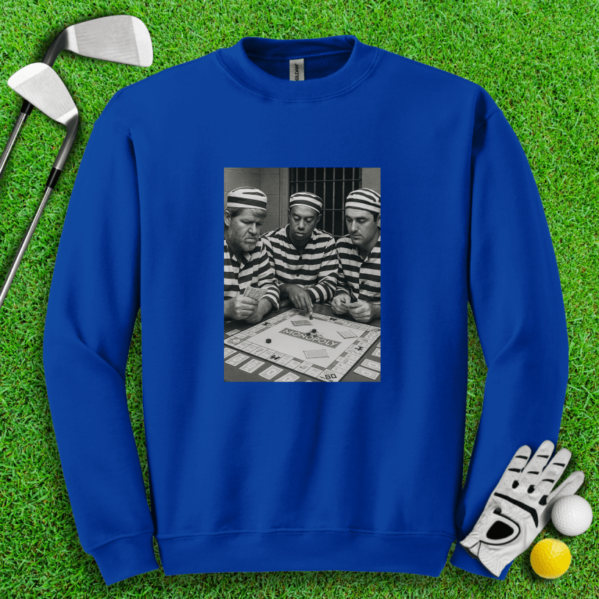 Trio Mugshot Monopoly Crewneck - TeeHee Golf Gear