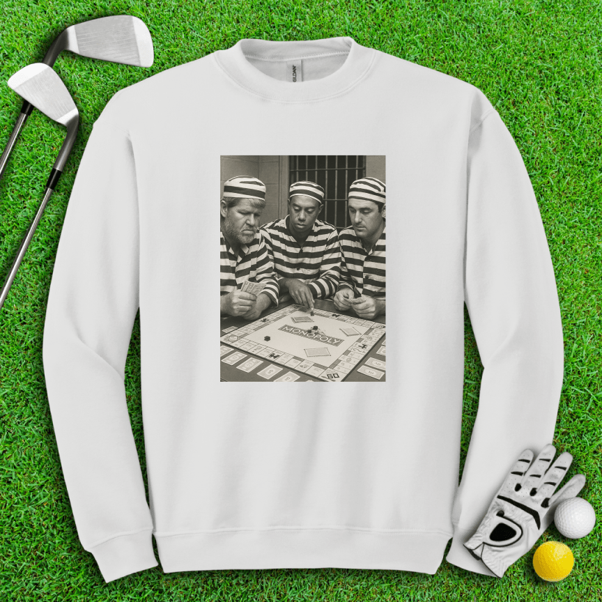 Trio Mugshot Monopoly Crewneck - TeeHee Golf Gear