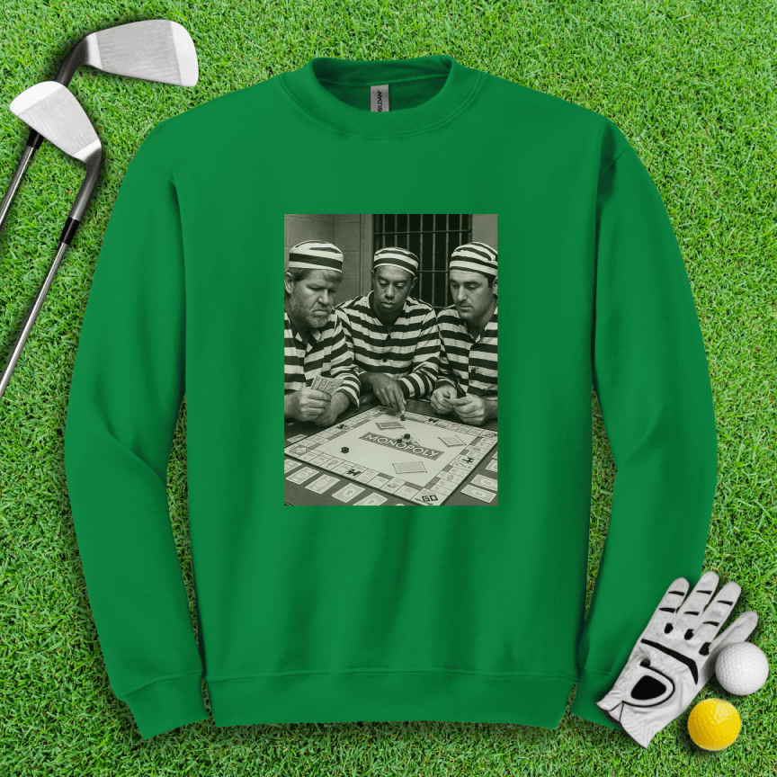 Trio Mugshot Monopoly Crewneck - TeeHee Golf Gear