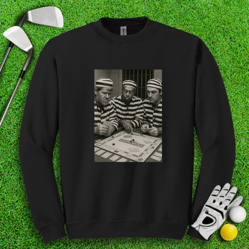 Trio Mugshot Monopoly Crewneck - TeeHee Golf Gear