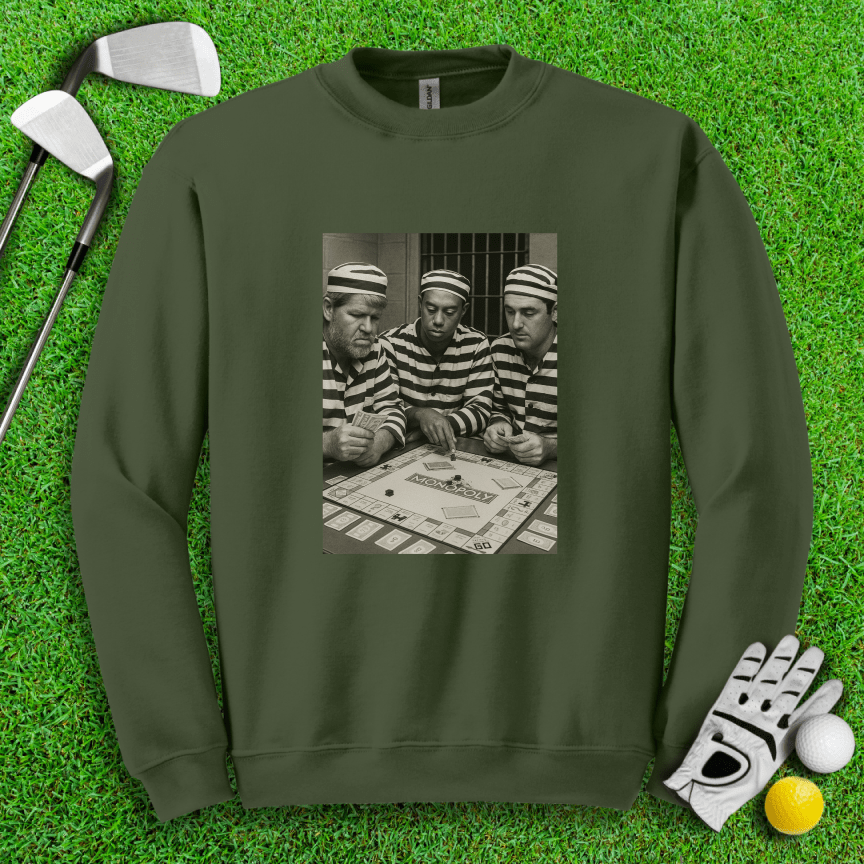 Trio Mugshot Monopoly Crewneck - TeeHee Golf Gear