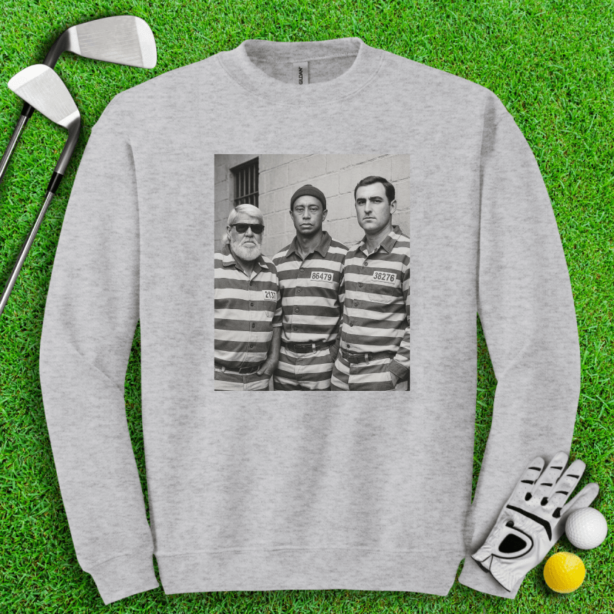 Trio Mugshot Retro Crewneck - TeeHee Golf Gear