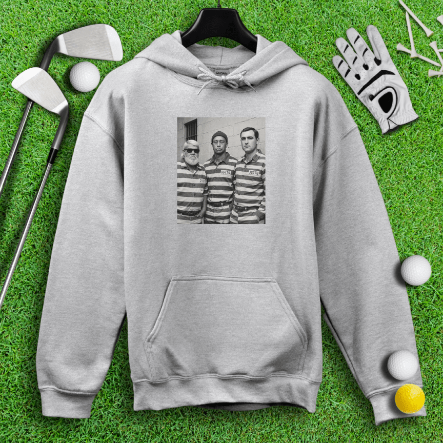 Trio Mugshot Retro Hoodie - TeeHee Golf Gear