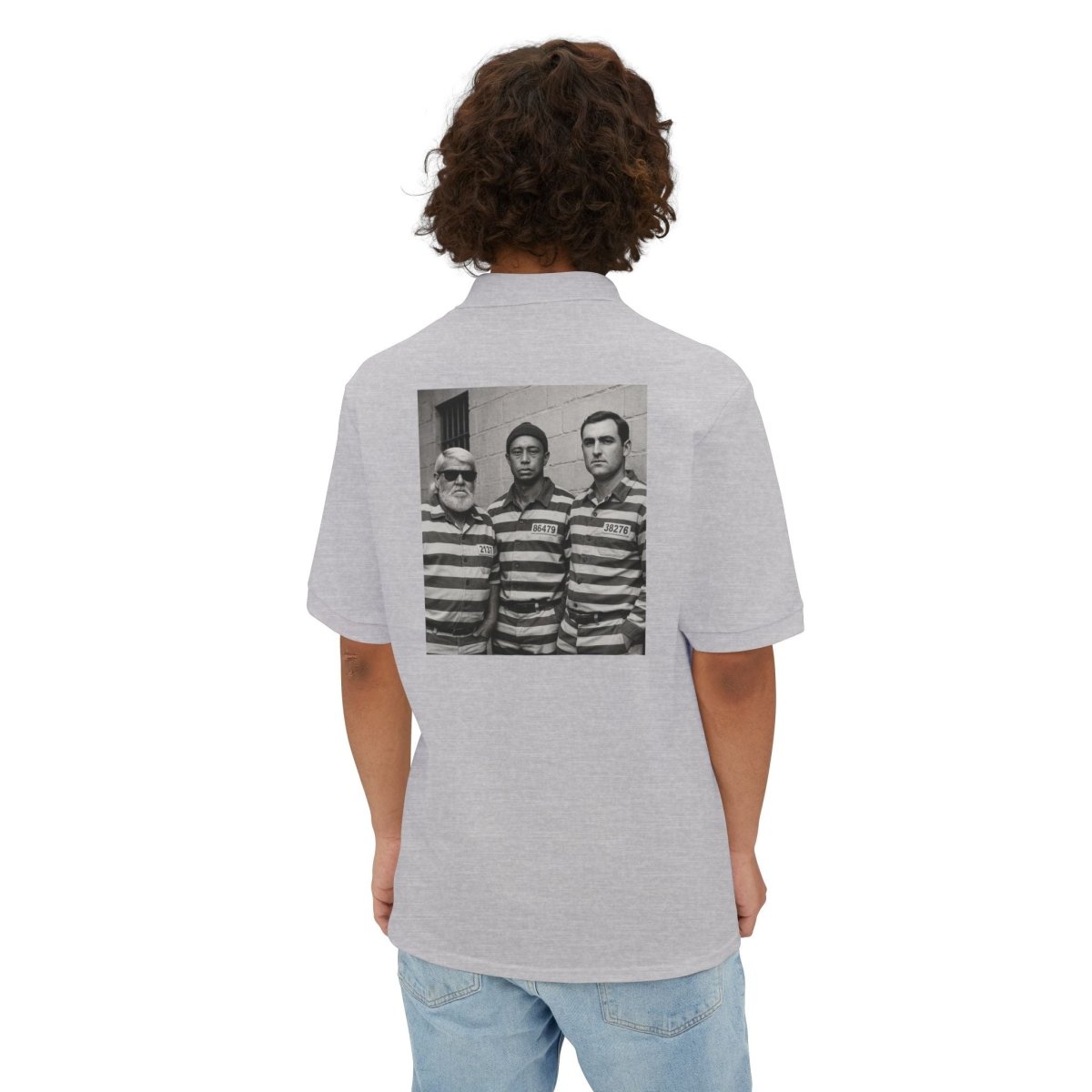 Trio Mugshot Retro Polo Shirt - TeeHee Golf Gear