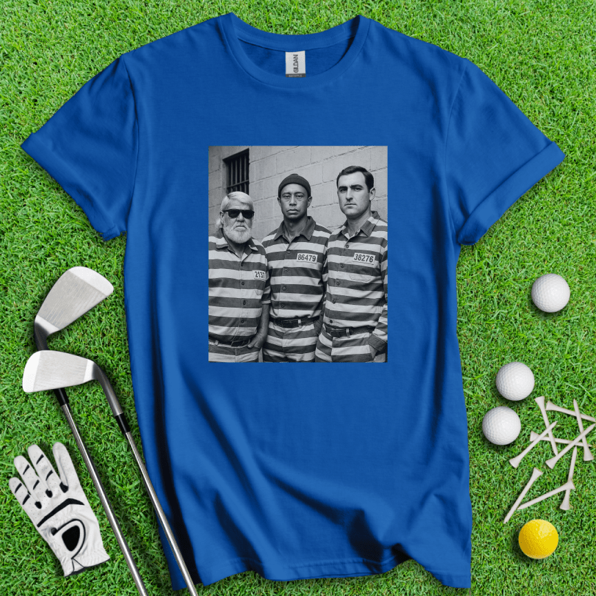 Trio Mugshot Retro T-shirt - TeeHee Golf Gear