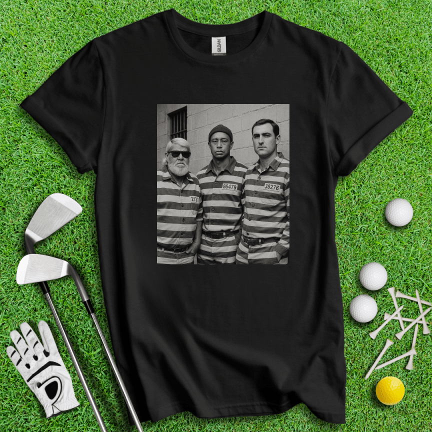 Trio Mugshot Retro T-shirt - TeeHee Golf Gear