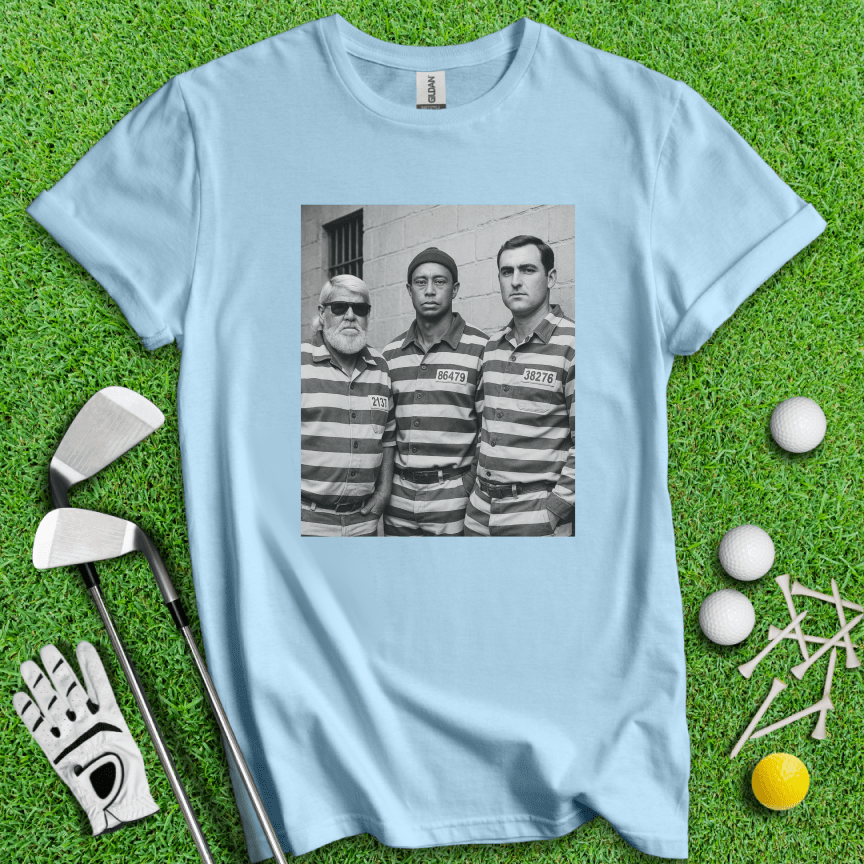 Trio Mugshot Retro T-shirt - TeeHee Golf Gear