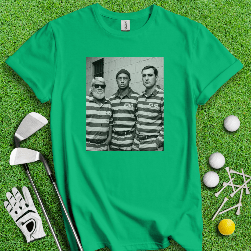 Trio Mugshot Retro T-shirt - TeeHee Golf Gear