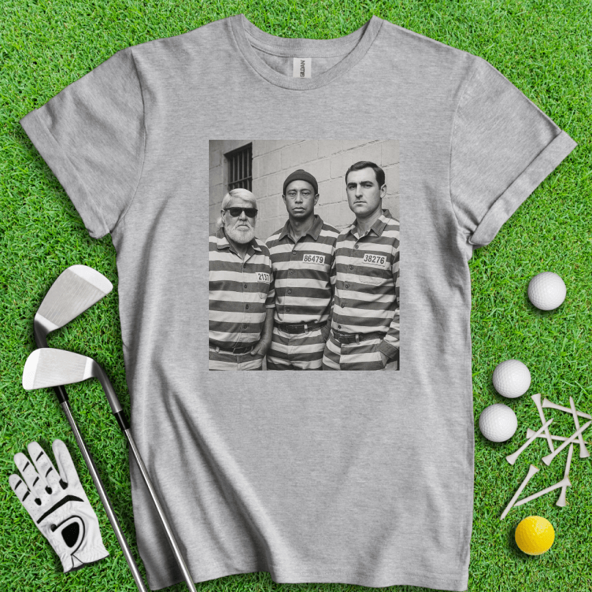 Trio Mugshot Retro T-shirt - TeeHee Golf Gear
