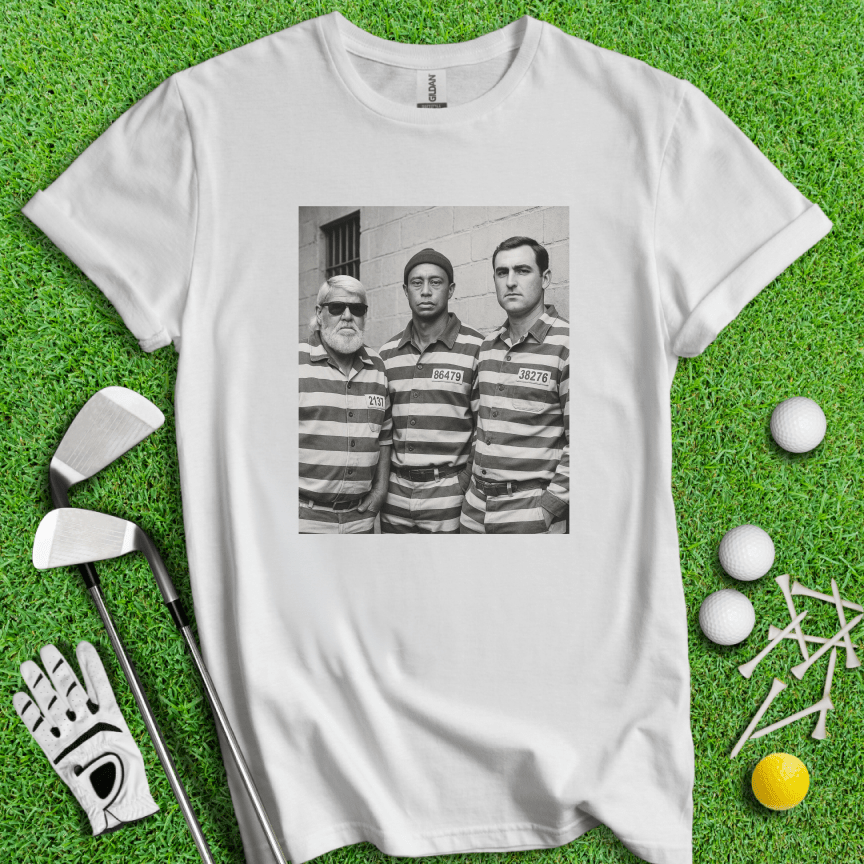 Trio Mugshot Retro T-shirt - TeeHee Golf Gear