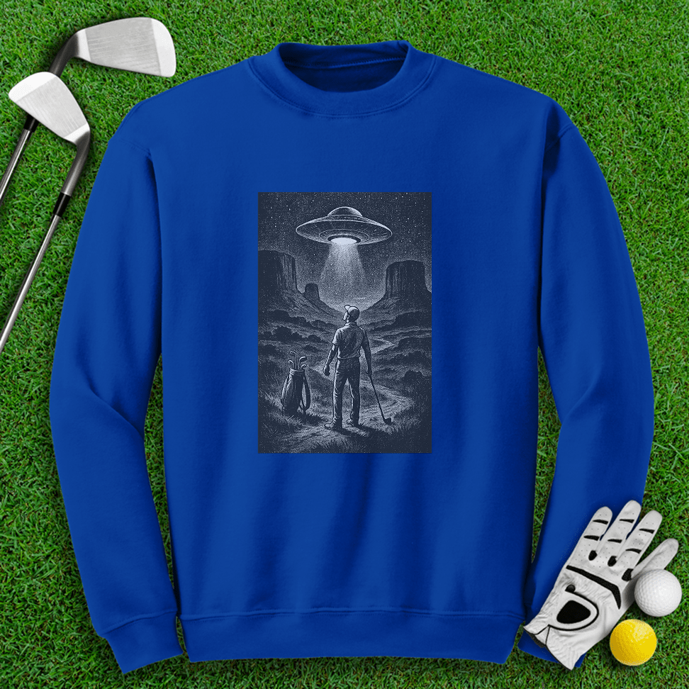 UFO On The Green Crewneck - TeeHee Golf Gear