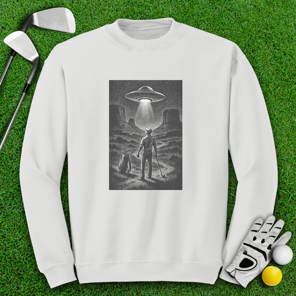 UFO On The Green Crewneck - TeeHee Golf Gear