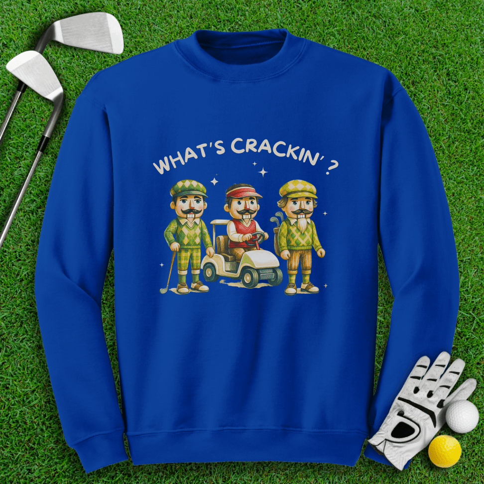 What's Crackin' Crewneck - TeeHee Golf Gear