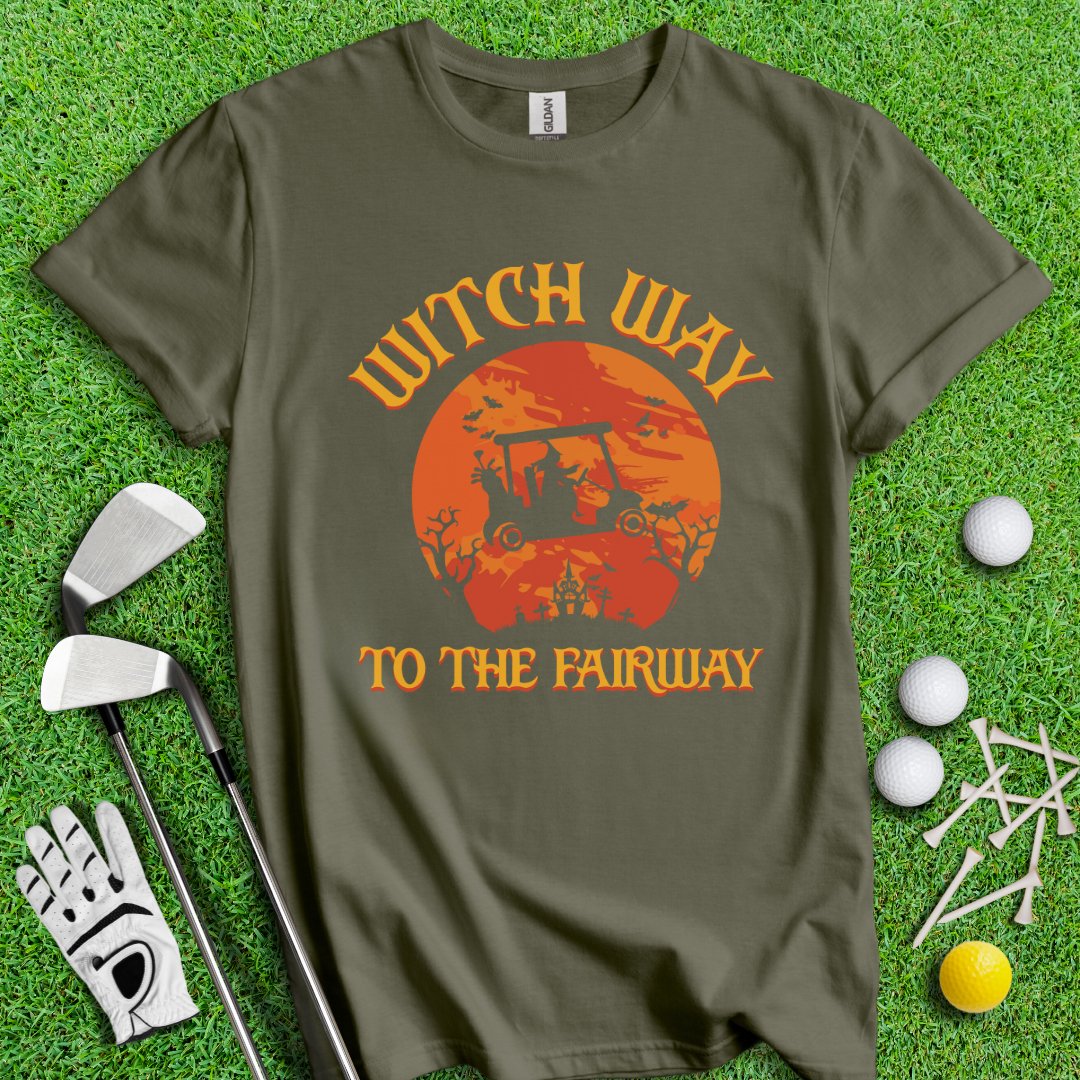 Witch Way To The Fairway T-Shirt - TeeHee Golf Gear