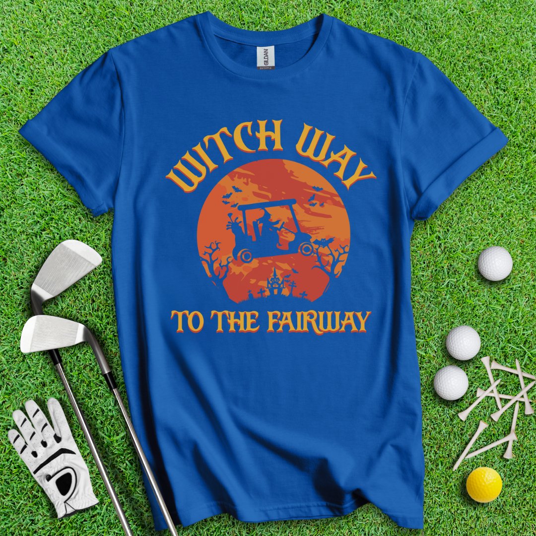 Witch Way To The Fairway T-Shirt - TeeHee Golf Gear