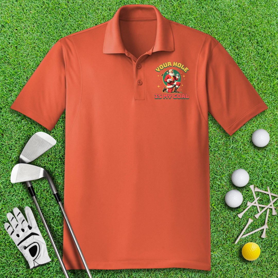 Your Hole Is My Goal Polo Shirt - TeeHee Golf Gear